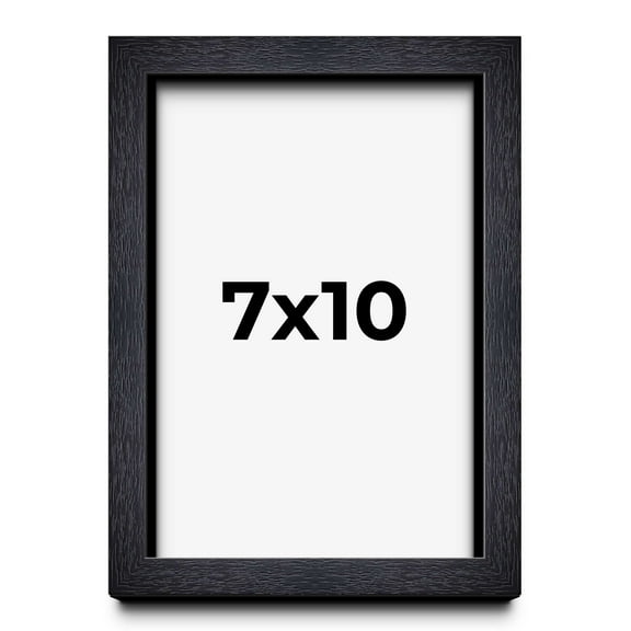 7x10 Shadow Box Frame Black | 1 Inches Deep Real Wood Farmhouse Shadowbox Display Frame | UV