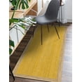 thumbnail image 3 of 2.6x10 Ft Yellow Jute Area Rug, Hand-Woven, Reversible, Farmhouse Boho Style, Durable & Pet-Friendly Rug for Living Room, Dining Room, and Bedroom, 3 of 5
