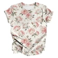 thumbnail image 4 of MEICHEN Women's Casual Printed Round Neck Top Short Sleeved T Shirt Summer Fashion Clothing for Women, 4 of 4