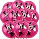 thumbnail image 4 of Kit de decoración de globos de látex de 12 pulgadas de Minnie Mouse de Disney, globos rosados, rojos y blancos para fiestas de cumpleaños de niños y baby shower, 4 of 4