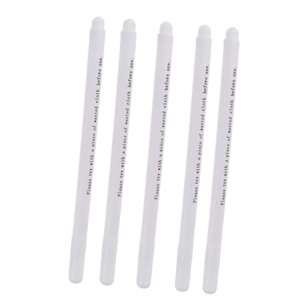 FVDPWYE 5pcs Water Erasable Pens Disappear Ink Draft Pens for Fabric Marking White