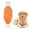 Orange, variant on Plush Chicken Leg Dog Toy Squeaker Soft Adorable Interactive Durable