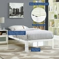 thumbnail image 4 of Modway Corinne Modern Sturdy Powder Coated Steel Twin Bed Frame in White, 4 of 7