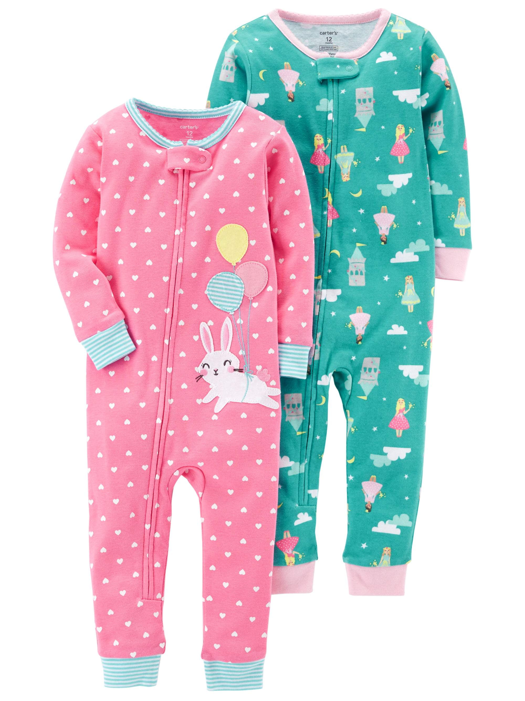 CARTER'S® Girls' 6 Donut Print 1-Piece Pajama or Sleeper NWT 