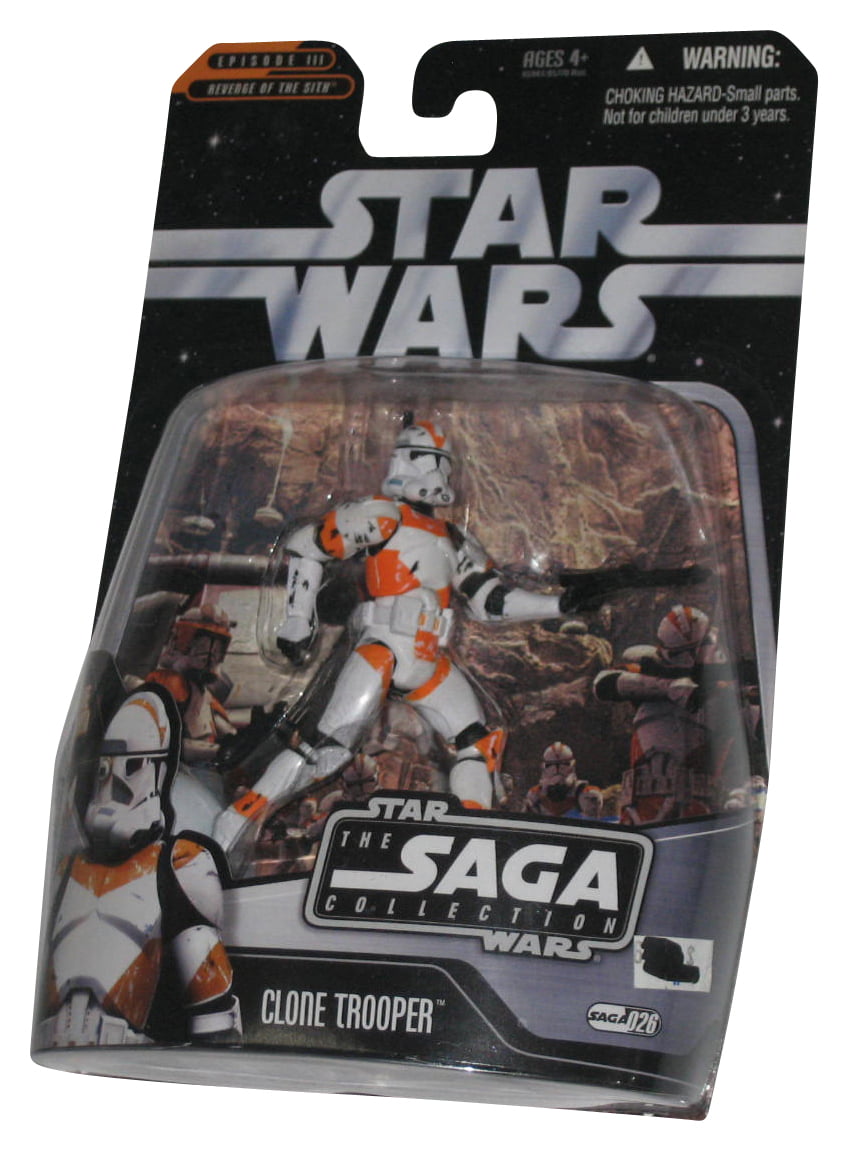 Star Wars Clone Trooper Figure Light/ Action Figure Toy Doll Height 3.5" in Box 
