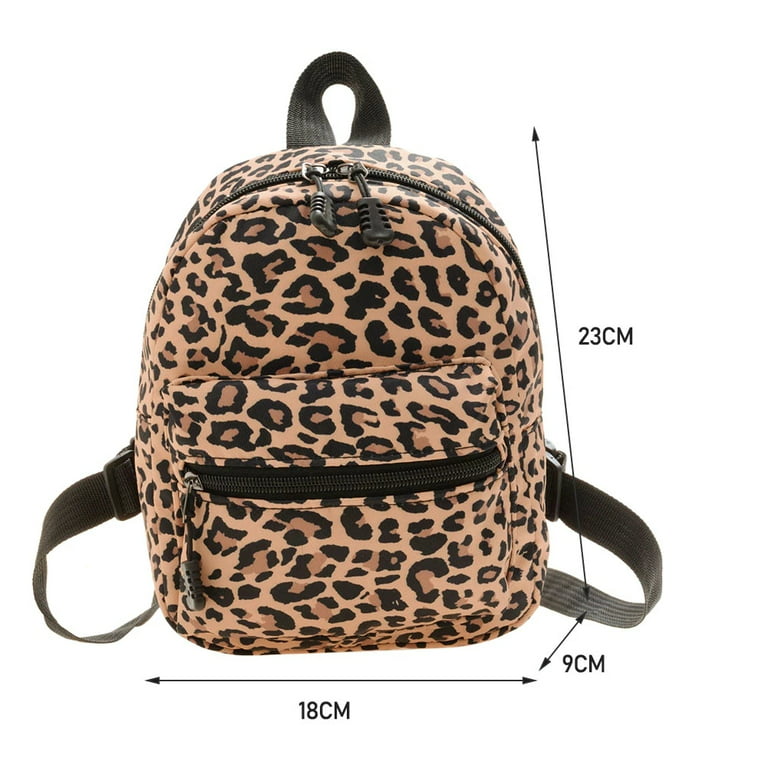 Trendy Print Brown Mini Backpack 