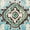 Green/Light Blue, variant on SAFAVIEH Madison Elinor Traditional Distressed Area Rug, Ivory/Blue, 5'3" x 7'6"