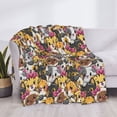 thumbnail image 3 of Cauagu Cute Cat Pattern Fleece Throw Blanket, Horizontal Fleece Bedding Home Decor for Couch & Bed All Season Use-50"x40", 3 of 6