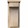 thumbnail image 2 of 8"W x 10"D x 18"H Huntington Rough Sawn Corbel w/Backplate, Douglas Fir, 2 of 9