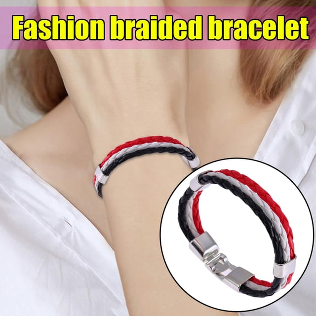 Pulseras para mujer, regalos para mujer, pulsera tejida de moda para hombre y mujer, pulsera de moda