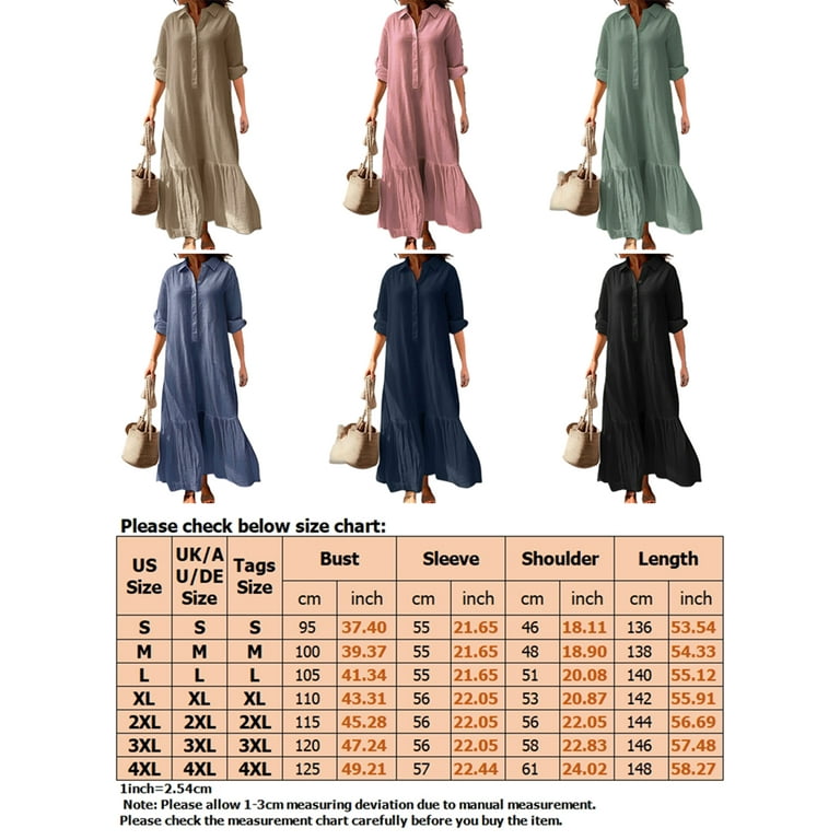 Casual Buttons Long Sleeve Shirt Dress Dresses(5 Colors) Casual Buttons Long Sleeve Shirt Dress Dresses(5 Colors)