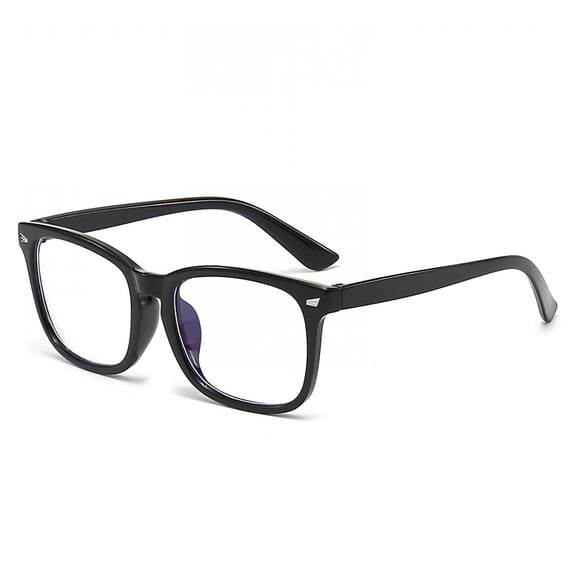 HBMYN Blue Light Glasses Men Women Transparent Blue Light Blocking Computer Glasses Anti Eyestrain Lightweight Black Frame