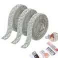 thumbnail image 4 of Sylvtty 3 Rolls Rhinestone Ribbon Self Adhesive Faux Crystal Strips Elegant Decorative Trim Roll for DIY Crafts Clothes Shoes Sparkling Embellishment Tape, 4 of 7