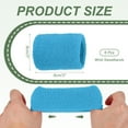 thumbnail image 2 of Uxcell Wrist Sweatbands Sports Absorbent Wristband for Men and Women, 6 Pack & 4 Inch & Black, 2 of 7