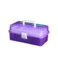 thumbnail image 3 of OUNONA 1 Pce Boîte de Rangement Transparente Violette pour Outils de Plein Air avec Design Empilable pour Handyman, 3 of 8