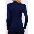 thumbnail image 3 of MOA COLLECTION Women's Rayon Spandex Turtle Neck Top Classic Long Sleeve, 3 of 3