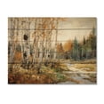 thumbnail image 3 of Designart "Seasonal Birch Birch Wood I" Tree Birch Print on Natural Pine Wood, 3 of 5