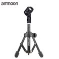 thumbnail image 1 of MS-12 Mini Foldable Adjustable Desktop Tripod Microphone Stand with MC3 Mic Clip Holder Bracket for Meeting Lectures Podcasts, 1 of 7