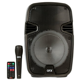 QFX LMS-8074 8-inch, Portable Party Bluetooth Loudspeaker with