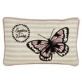thumbnail image 2 of Saro Lifestyle Poly Filled Explore the World Butterfly Throw Pillow, 2 of 5