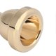 thumbnail image 3 of Embouchure de cor 1/2 po, accessoire d'instrument de musique en cuivre durable pour trombone ténor, doré, 3 of 4