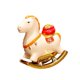 thumbnail image 2 of Figura de caballo, estatuilla, caballo balancín, escultura decorativa, adorno de mesa, resina blanco, 2 of 8