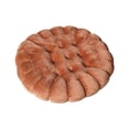 thumbnail image 4 of Cojín con forma de galleta, cojín de meditación, almohada cómoda para el suelo, cojín para tatami. Redondo marrón, 4 of 8