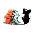 thumbnail image 2 of Scunci Multi Color Fabric, 6 Piece Hair Scrunchies, 2 of 3