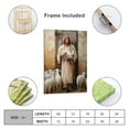 thumbnail image 2 of Jesus Holding The Lamb Wall Art Jesus - Our Faithful Shepherd Vintage Canvas Painting Gifts Canvas Painting Poster Wall Art Decorative Picture Prints Modern Decor 12x18inch(30x45cm), 2 of 6