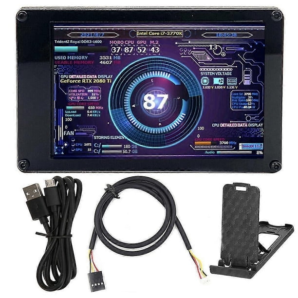 Aida64 Chassis Display 3.5-inch Ips Lcd 320x480 Usb Computer Secondary ...