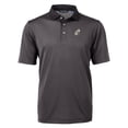 thumbnail image 2 of Men's Cutter & Buck Black New Orleans Saints Big & Tall Virtue Eco Pique Micro Stripe DryTec Tri-Blend Recycled Polo, 2 of 3