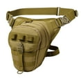 thumbnail image 5 of simhoa Drop Leg Bag Adjustable Outdoor Cycling Casual Travel Shoulder Bag Hip Pouch Brown, 5 of 9