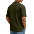 thumbnail image 4 of Zimjoy Men's Cotton Polo Shirts 3-Button Henley Neck Short Sleeve T Shirts Summer Casual Classic Tops, Army Green XL, 4 of 6