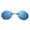Ice Blue Lens, variant on Matrix Morpheus Movie Men Retro Round Lens Clip On Nose Glasses Rimless Sunglasses