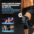 thumbnail image 4 of Special Essentials 2-Pack Knee Braces for Men & Women – Pain Relief Compression Sleeves for Meniscus Tears, ACL, Arthritis, Gym & Weightlifting, 4 of 7