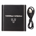 thumbnail image 2 of Ethernet Splitter, Gigabit  Switch Aluminum Alloy Easy To Connect  For Office, 2 of 8