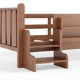 thumbnail image 5 of Bellemave Twin Size Daybed with Guardrails and Stairs, Wood Floor Bed Frame with Bookcase, Montessori Bed with Fence for Room, No Box Spring Needed,Natural, 5 of 8