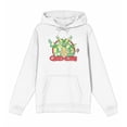 thumbnail image 4 of Gremlins Red Circle Logo Adult White Long Sleeve Hoodie-3XL, 4 of 7