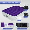 thumbnail image 3 of Queen Size Air Mattress with Built in Pump,High Portable 18" Inflatable Mattress,Blow Up Mattress for Travel,Home and Guest(Purple), 3 of 11