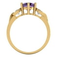 thumbnail image 4 of Clara Pucci 14K Yellow Gold 1.72ct Alexandrite Three-Stone Ring for Women, 4 of 8