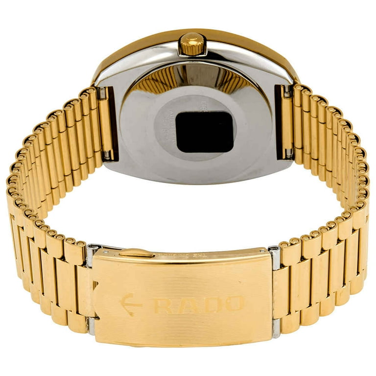 Rado The Original Automatic Gold Dial Yellow Gold PVD Men's Watch