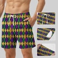 thumbnail image 5 of Vetsdori Mens Shorts Casual Pocket Short Pants Swim Trunks Beach,Lining 2 in 1 Elastic Waist Summer Breathable Shorts for Men Hombre,Size XXXL, 5 of 5