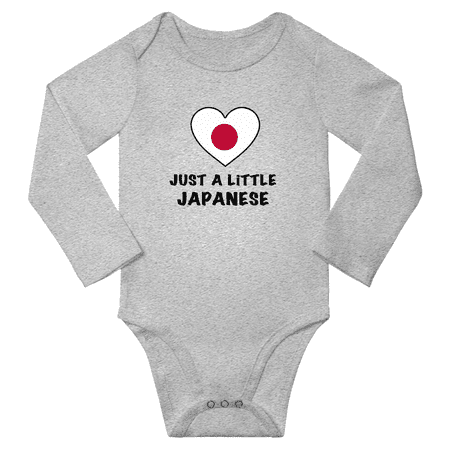 

Just a Little Japanese Baby Long Sleeve Romper (Gray 18 Months)