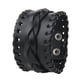 thumbnail image 3 of Brazalete ancho Yuyangstore Pulsera de piel sintética Negro 4.5 cm, 3 of 5