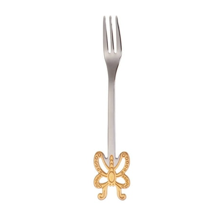 

1PC Stainless Steel Fruit Spoon Kitchen Tableware Creative Fruit Fork Spoon for Home Bar Kitchen (Butterfly Fork Gold and Silver)