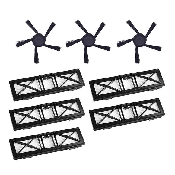 Reemplazo de robots de barrido 5 uds Ultra filtros y 3 uds cepillos de 5 brazos para Neato Connected D5 D6