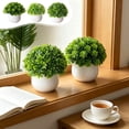 thumbnail image 7 of Artificial Green Plant,Simulation Potted Plant for Home Decor,Small Bonsai Ornament for Living Room, artificial Plant for Shelf and Porch, No Maintenance Decorative Foliage, 7 of 7