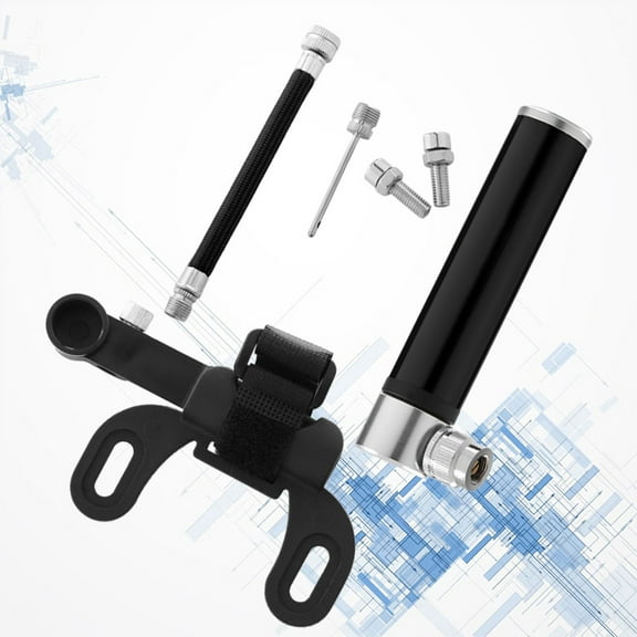 TAILTOSS 1Set Aluminum Alloy Compact Bicycle Tire Pump Portable Mini Air Inflator for Bike Tires Cyclists