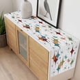 thumbnail image 4 of Multi-Color Diamond Table Runner - 48 Inch Long, Kitchen Dining Table Runner Dresser Scarves, Modern Geometric Middle Century White Farmhouse Decor for Coffee Tables Wedding Party Banquet, 4 of 8