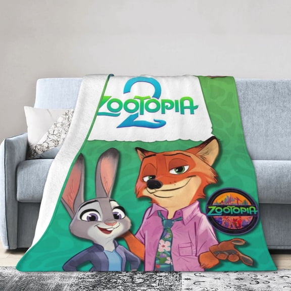 Zootopia 2 Blanket Warm Soft Flannel Throw Blankets For Home Sofa Office Bedroom 40"x30"
